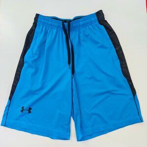 Under Armour athletic/ basketball short men's size S blue grey lightweight